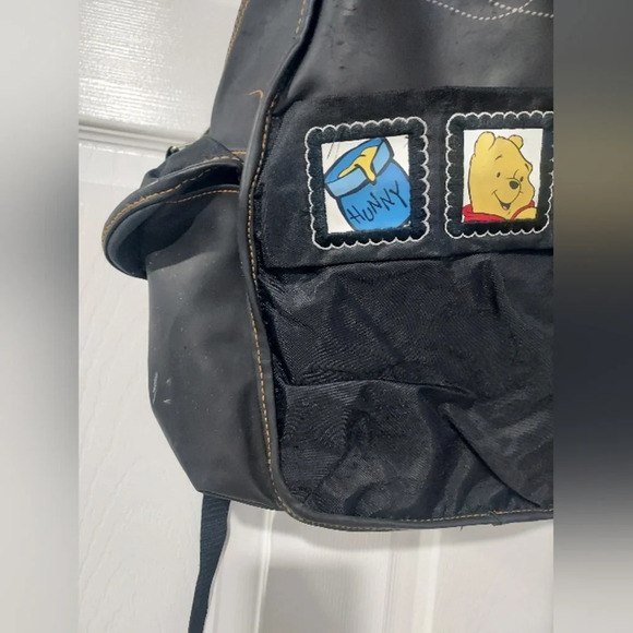 Vintage Disney Fun & Friendly Pooh Gear Black Winnie the Pooh Bookbag - Picture 3 of 13